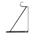 Everbilt Heavy-Duty Shelf Bracket and Rod Support Black