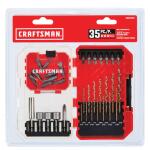 CRAFTSMAN 35-Piece Screwdriver Bit Set Drill/Driver and V20 20-volt Max 1/2-in Cordless Drill (Battery and Charger Included) 