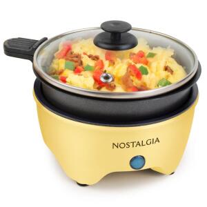 Nostalgia Non-Stick Electric Skillet yellow