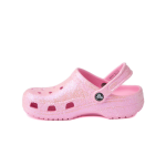 Crocs Kids' Classic Glitter Clog Flamingo Pink