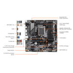 Gigabyte B760M DS3H AX Micro-ATX 12th and 13th Gen Intel CPUs Motherboard