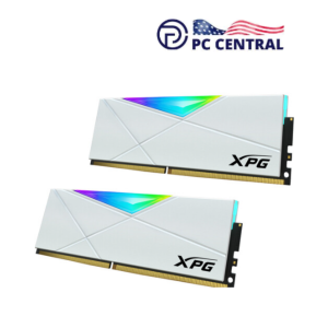 3600 MHz XPG 32GB SPECTRIX D50 RGB DDR4 UDIMM Memory Kit (White, 2 x 16)