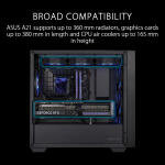 ASUS A21 Mid-Tower - Stylish and Compact PC Case