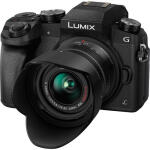 Panasonic Lumix G7 Mirrorless Camera with 14-42mm and 45-150mm Lenses (Black)