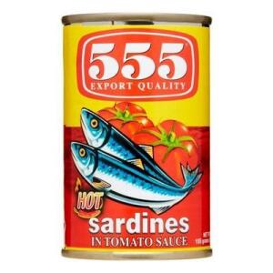 555 Sardines in Tomato Sauce with Chili 4pcs 155 g