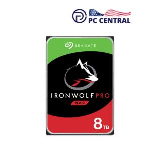 Seagate 8TB NAS HDD IronWolf Pro 7200 rpm SATA III 3.5" Internal (CMR)