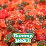 Noms gummy lihing strawberry 2 case ( 20 resealable pouches )