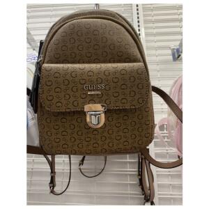 Guess Signature Mini Backpack Bag Tan