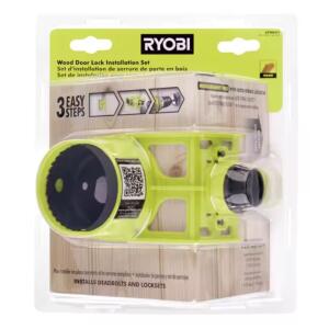 RYOBI Wood Door Lock Installation Kit