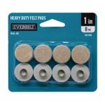 Everbilt 1 in. Beige Round Felt Nail-On Furniture Glides for Floor Protection (8-Pack)