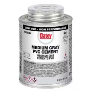 Oatey - 8 oz. Medium Gray PVC Cement - California Compliant