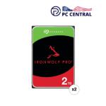 Seagate 2TB IronWolf Pro 7200 rpm SATA III 3.5" Internal NAS HDD (CMR, Retail, 2-Pack) 