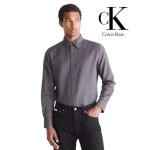 Calvin Klein Men Oxford Classic Shirt Forged Iron Size S