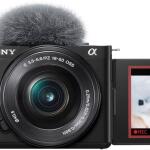 Sony - Alpha ZV-E10 Kit Mirrorless Vlog Camera with 16-50mm Lens - Black Model:ILCZVE10L/B