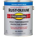 Rust-Oleum Professional - 1 gal. High Performance Protective Enamel Gloss Safety Blue Oil-Based Interior/Exterior Industrial Paint