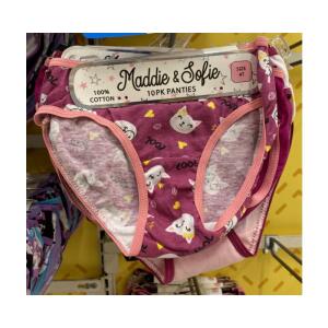 Maddie & Sofie 10PK Panties Size 4T red Cat