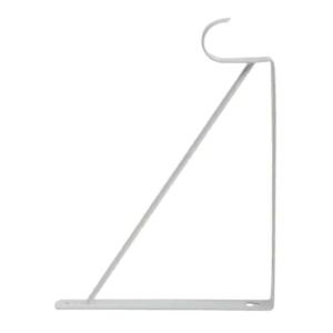 Everbilt Heavy-Duty Shelf Bracket and Rod Support White