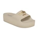 Guess Women's Platform Slides Sandals Beige Size 10