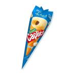 Japan Glico Giant Caplico - Milk Flavor cone puffed snack dry ice cream, 34 g