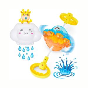 Splashin’kids Water Bathtub Toys Toddlers Rotating Octopus and Head Bobbing Reindeer