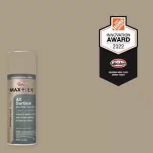 GLIDDEN MAX FLEX - 12 oz. Satin Peppered Pecan Interior/Exterior All Surface Spray Paint and Primer