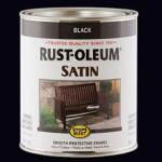 Rust-Oleum Stops Rust - 1 qt. Protective Enamel Satin Black Interior/Exterior Paint