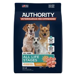 Authority® Everyday Health All Life Stages Dry Dog Food - Chicken & Rice 34lb