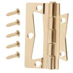 Everbilt 2-1/2 in. Non-Mortise Hinges (2-Pack) Bright Brass