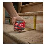 Milwaukee Compact 25 ft. SAE Tape Measure with Fractional Scale and 9 ft. Standout