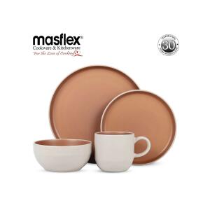 Masflex 8-piece Matte Two-Toned Dinner Set