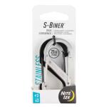 Nite Ize S-Biner Stainless Steel Dual Carabiner #3 in Stainless/Black (3-Pack)