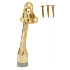 Everbilt Kick Down Door Stop Brass