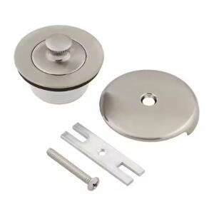 Everbilt Twist and Turn Bath Drain Remodel Kit Brushed Nickel