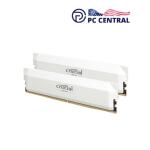 Crucial 32GB Pro Overclocking DDR5 6000 MHz UDIMM Memory Kit (2 x 16GB, White)