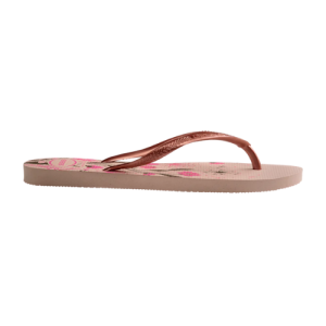 Havaianas Women's Slim Organic Flip Flop Sandals Ballet Rose/Golden Size 36