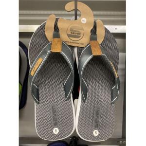 Surf Seven USA Mens Better Flip Flop Grey Size 8