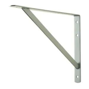 Everbilt 16 in. x 10 in. Heavy-Duty Shelf Bracket Satin Nickel