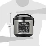 AROMA Digital Rice Cooker, 4 Cup (Uncooked) / 8 Cup (Cooked), Steamer, Grain Cooker, Multicooker, 2 Qt, Stainless Steel Exterior, ARC 914SBD