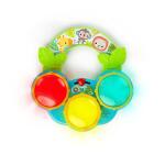 Safari Beats Bright Starts Musical Drum Toy with Lights, Ages 3 Months + Multi Color