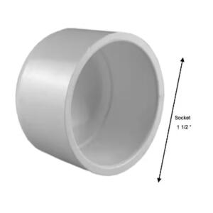 Charlotte 1"- 1/2" Pvc Cap Slip