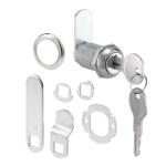 Prime-Line Drawer and Cabinet Lock, 1-3/8 in.Diecast, Stainless Steel, 1 in. Max. Panel