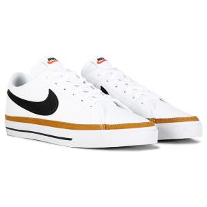 Nike Men's Court Legacy Leather Sneaker White/Black/Brown