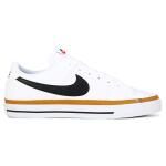 Nike Men's Court Legacy Leather Sneaker White/Black/Brown