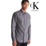 Calvin Klein Men Oxford Classic Shirt Forged Iron Size S