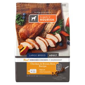 Simply Nourish® Original Large Breed Adult Dry Dog Food - Chicken & Brown Rice 40lb