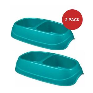 Sterilite Large Double Pet Bowls Marina - Pack of 2