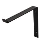 Crates & Pallet12 in. Black Steel Shelf Bracket for Wood Shelving (69104)