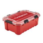 Husky12-Gal. Professional Heavy Duty Waterproof Stackable Plastic Storage Container with Hinged Lid in Red (248921)