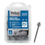 Teks #9 x 2-1/2 in. External Hex Washer Head Sharp Point Roofing Screws with Washer (60-per Pack)