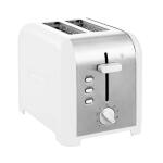 Kenmore 2-Slice Stainless Steel Toaster, White & Silver